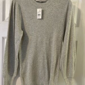 LOFT Light Gray Crewneck Sweater for Men